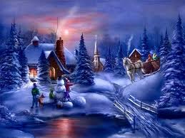 Winter in the farm (painting)