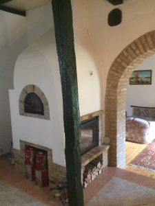 Traditional Hungarian baking oven and fireplace